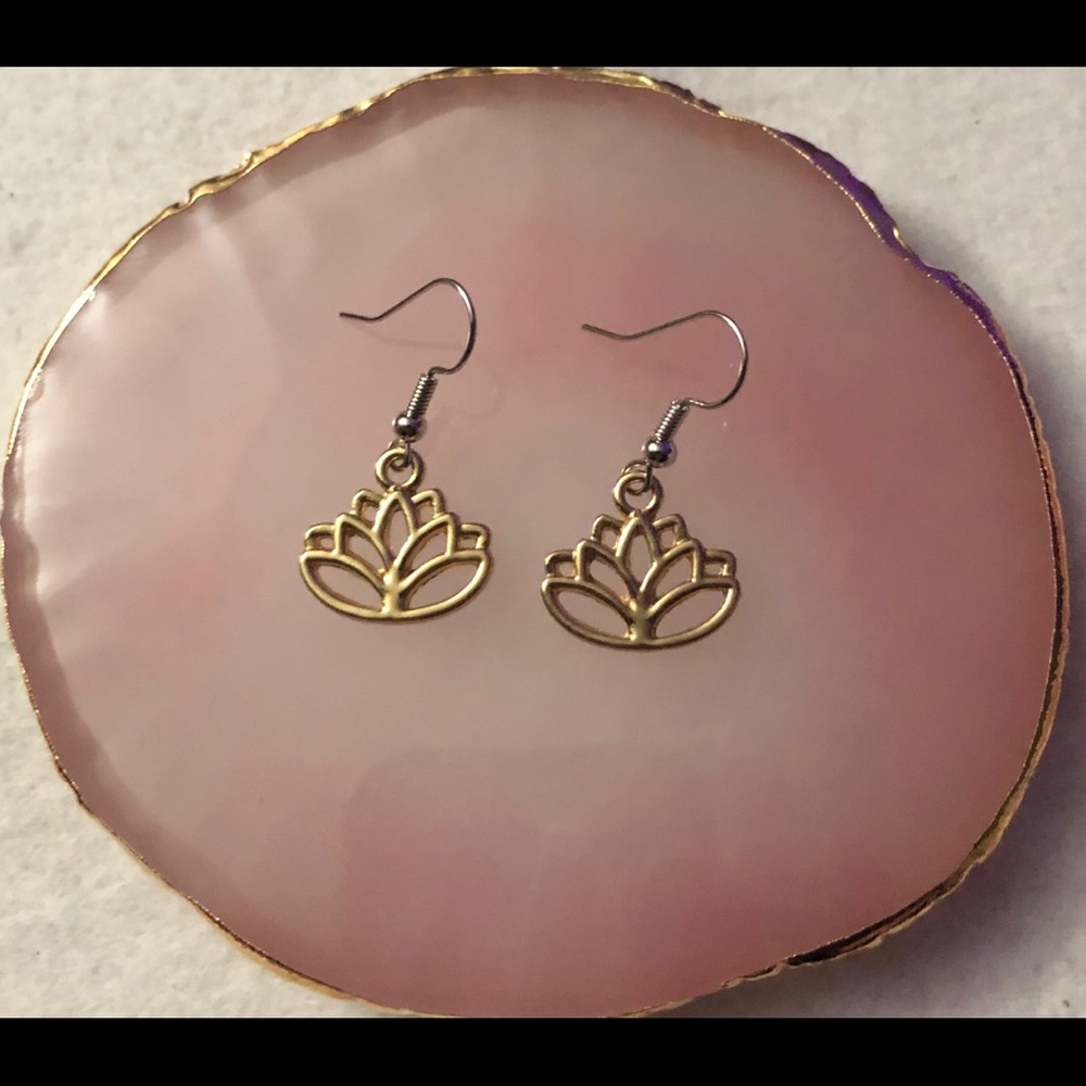 Lotus earrings